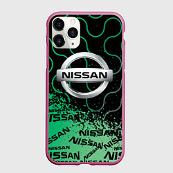 Чехол iPhone 11 Pro матовый NISSAN Супер класса, цвет: 3D-малиновый