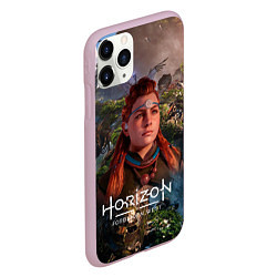 Чехол iPhone 11 Pro матовый Horizon Forbidden West Элой, цвет: 3D-розовый — фото 2