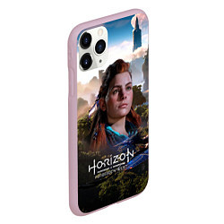 Чехол iPhone 11 Pro матовый Aloy Horizon Forbidden West game, цвет: 3D-розовый — фото 2