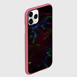 Чехол iPhone 11 Pro матовый CURVE NEON ABSTRACTION, цвет: 3D-малиновый — фото 2