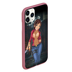 Чехол iPhone 11 Pro матовый Claire Redfield from Resident Evil 2 remake by sex, цвет: 3D-малиновый — фото 2