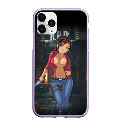 Чехол iPhone 11 Pro матовый Claire Redfield from Resident Evil 2 remake by sex, цвет: 3D-светло-сиреневый