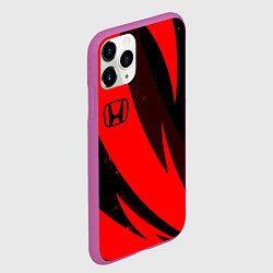 Чехол iPhone 11 Pro матовый HONDA RED ХОНДА КРАСНЫЙ, цвет: 3D-фиолетовый — фото 2