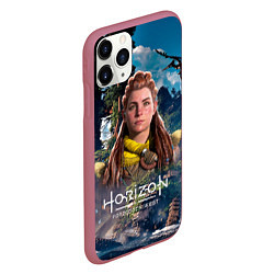 Чехол iPhone 11 Pro матовый Horizon Aloy Элой, цвет: 3D-малиновый — фото 2