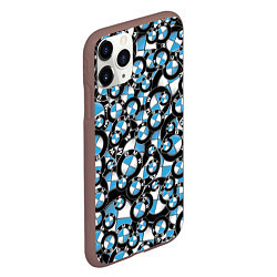 Чехол iPhone 11 Pro матовый BMW PATTERN LOGO, цвет: 3D-коричневый — фото 2