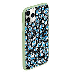 Чехол iPhone 11 Pro матовый BMW PATTERN LOGO, цвет: 3D-салатовый — фото 2