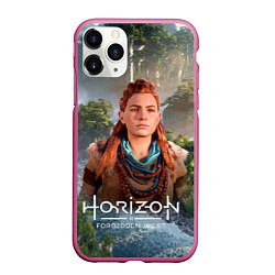 Чехол iPhone 11 Pro матовый Элой дикий лес Horizon, цвет: 3D-малиновый