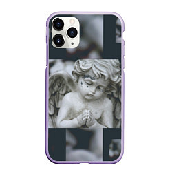 Чехол iPhone 11 Pro матовый Angel Lil Peep GBC, цвет: 3D-светло-сиреневый