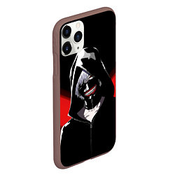 Чехол iPhone 11 Pro матовый Ghoul red line, цвет: 3D-коричневый — фото 2