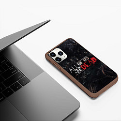 Чехол iPhone 11 Pro матовый Мы все мертвы Сериал Логотип, цвет: 3D-коричневый — фото 2