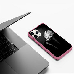 Чехол iPhone 11 Pro матовый Pharaoh Phuneral Рэпер Фараон, цвет: 3D-малиновый — фото 2