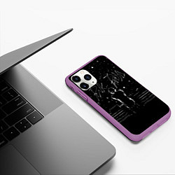 Чехол iPhone 11 Pro матовый Pharaoh Pink Phloyd Пинк Флойд Фараон, цвет: 3D-фиолетовый — фото 2