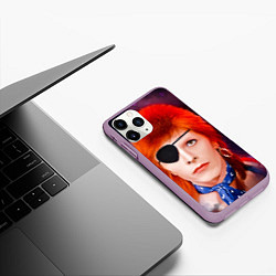 Чехол iPhone 11 Pro матовый Halloween Jack Rebel, цвет: 3D-сиреневый — фото 2