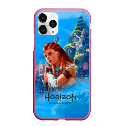 Чехол iPhone 11 Pro матовый Horizon подводный мир, цвет: 3D-малиновый