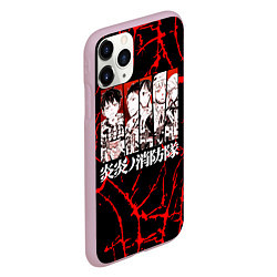 Чехол iPhone 11 Pro матовый ПЛАМЕННАЯ БРИГАДА ПОЖАРНЫХ FIRE FORCE, цвет: 3D-розовый — фото 2