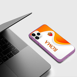 Чехол iPhone 11 Pro матовый Рома, цвет: 3D-фиолетовый — фото 2
