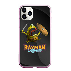 Чехол iPhone 11 Pro матовый Rayman Legends Black, цвет: 3D-розовый