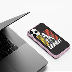 Чехол iPhone 11 Pro матовый Силовая Тренировка, цвет: 3D-розовый — фото 2