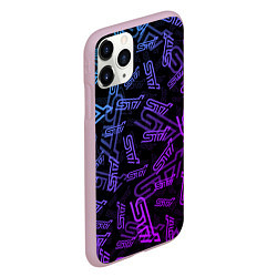 Чехол iPhone 11 Pro матовый STI NEON PATTERN, цвет: 3D-розовый — фото 2