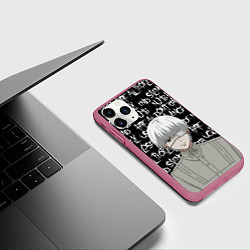 Чехол iPhone 11 Pro матовый Я НЕ ВЕРНУСЬ В АНТЕЙКУ, цвет: 3D-малиновый — фото 2