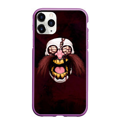 Чехол iPhone 11 Pro матовый Dr Eggman Sonic exe, цвет: 3D-фиолетовый