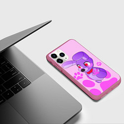 Чехол iPhone 11 Pro матовый Bonnie the Rabbit UCN, цвет: 3D-малиновый — фото 2