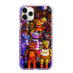 Чехол iPhone 11 Pro матовый Fnaf UCN, цвет: 3D-светло-сиреневый