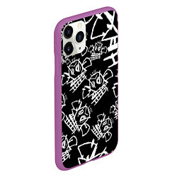 Чехол iPhone 11 Pro матовый JINX PATTERN ДЖИНКС, цвет: 3D-фиолетовый — фото 2