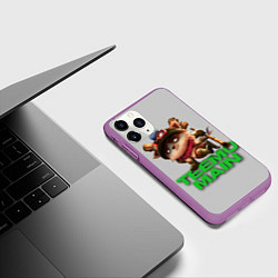 Чехол iPhone 11 Pro матовый Teemo main, цвет: 3D-фиолетовый — фото 2