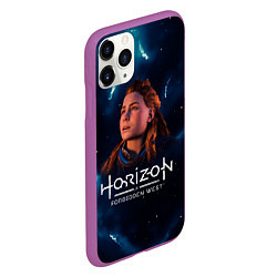 Чехол iPhone 11 Pro матовый Horizon Forbidden West - Молнии, цвет: 3D-фиолетовый — фото 2