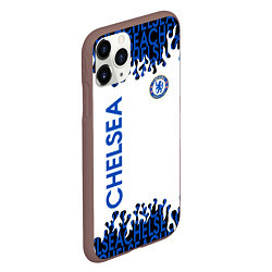 Чехол iPhone 11 Pro матовый Chelsea челси спорт, цвет: 3D-коричневый — фото 2