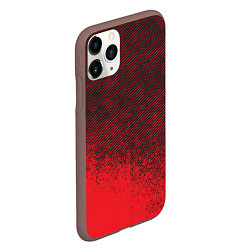 Чехол iPhone 11 Pro матовый RED GRUNGE SPORT GRUNGE, цвет: 3D-коричневый — фото 2