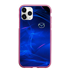 Чехол iPhone 11 Pro матовый Мазда mazda, цвет: 3D-малиновый