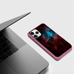 Чехол iPhone 11 Pro матовый Погасший рыцарь Elden Ring, цвет: 3D-малиновый — фото 2