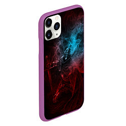 Чехол iPhone 11 Pro матовый Погасший рыцарь Elden Ring, цвет: 3D-фиолетовый — фото 2