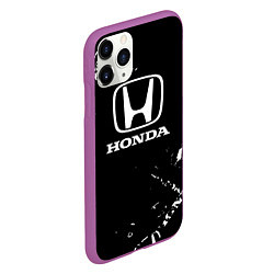 Чехол iPhone 11 Pro матовый Honda CR-Z, цвет: 3D-фиолетовый — фото 2