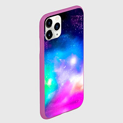Чехол iPhone 11 Pro матовый Colorful Space Космос, цвет: 3D-фиолетовый — фото 2