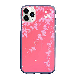 Чехол iPhone 11 Pro матовый Весенняя ива