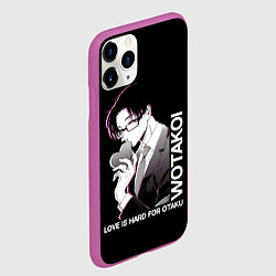 Чехол iPhone 11 Pro матовый Хиротака, цвет: 3D-фиолетовый — фото 2