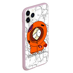 Чехол iPhone 11 Pro матовый Мультфильм Южный парк Кенни South Park, цвет: 3D-розовый — фото 2
