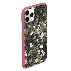 Чехол iPhone 11 Pro матовый KINZA камуфляж, цвет: 3D-малиновый — фото 2