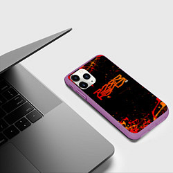 Чехол iPhone 11 Pro матовый Akudama drive арт, цвет: 3D-фиолетовый — фото 2