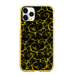 Чехол iPhone 11 Pro матовый Yellow Ripple Желтая Рябь, цвет: 3D-желтый
