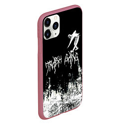 Чехол iPhone 11 Pro матовый Ghostemane Mercury Trash Gang Гостмейн Призрак гра, цвет: 3D-малиновый — фото 2