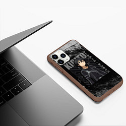 Чехол iPhone 11 Pro матовый Кирито арт, цвет: 3D-коричневый — фото 2