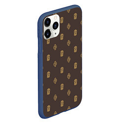 Чехол iPhone 11 Pro матовый Mono Monogramm Dope Camo Dope Street Market, цвет: 3D-тёмно-синий — фото 2