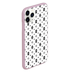 Чехол iPhone 11 Pro матовый Узор White Dope Ski Mask Camo Dope Street Market, цвет: 3D-розовый — фото 2