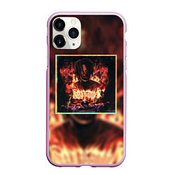 Чехол iPhone 11 Pro матовый Karmageddon Kizaru Альбом Кизару огонь, цвет: 3D-розовый