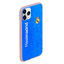 Чехол iPhone 11 Pro матовый Реал мадрид real madrid abstraction, цвет: 3D-розовый — фото 2