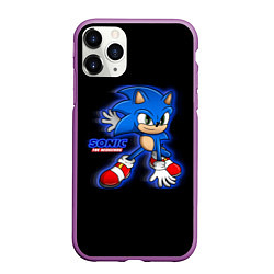 Чехол iPhone 11 Pro матовый SONIC СУПЕР СОНИК игра, цвет: 3D-фиолетовый